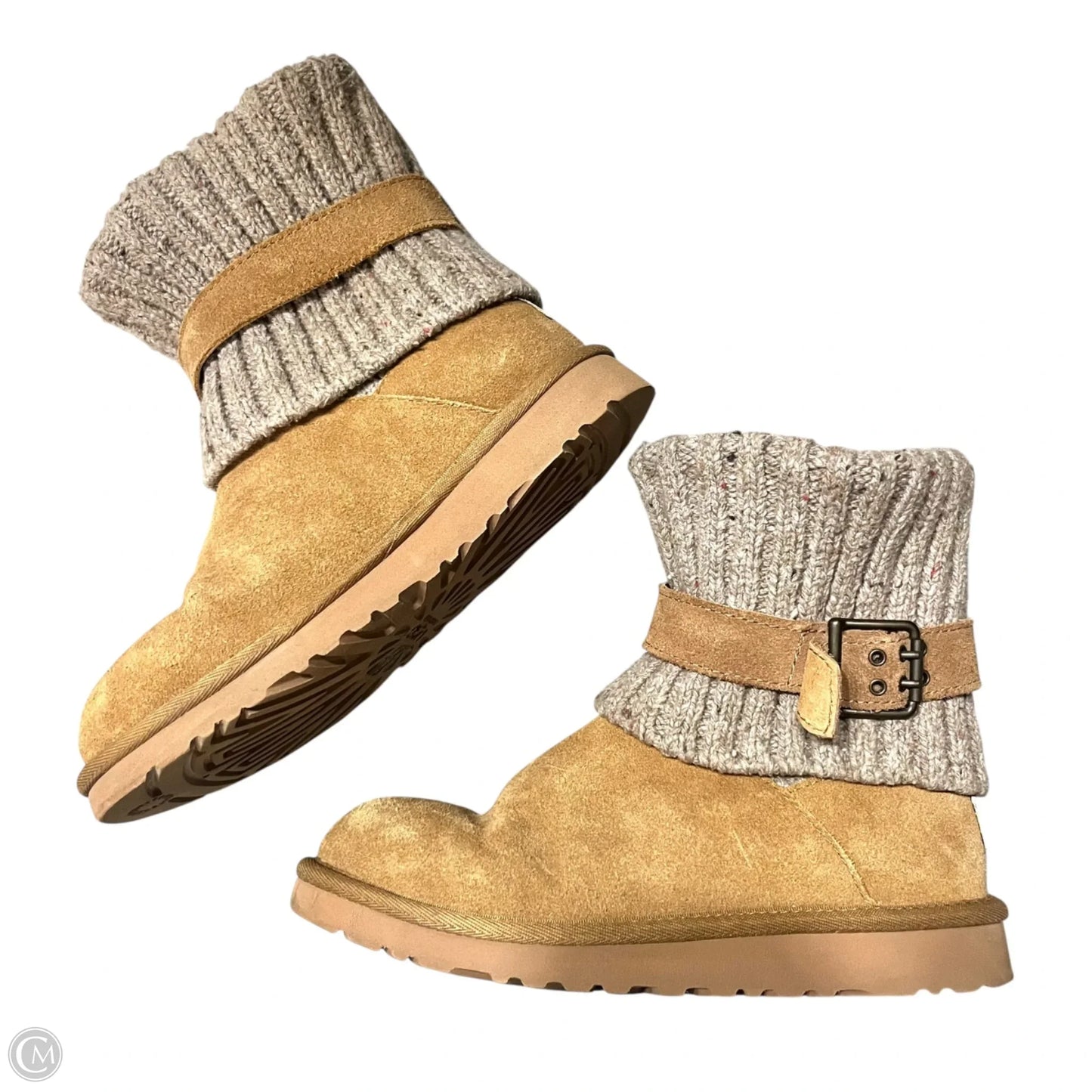Boots Designer By Ugg In Tan, Size: 5.5