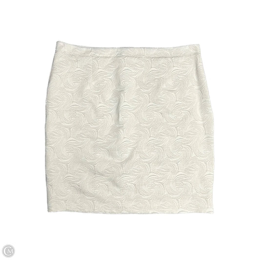 Skirt Mini & Short By Slinky Brand In Cream, Size: 3x