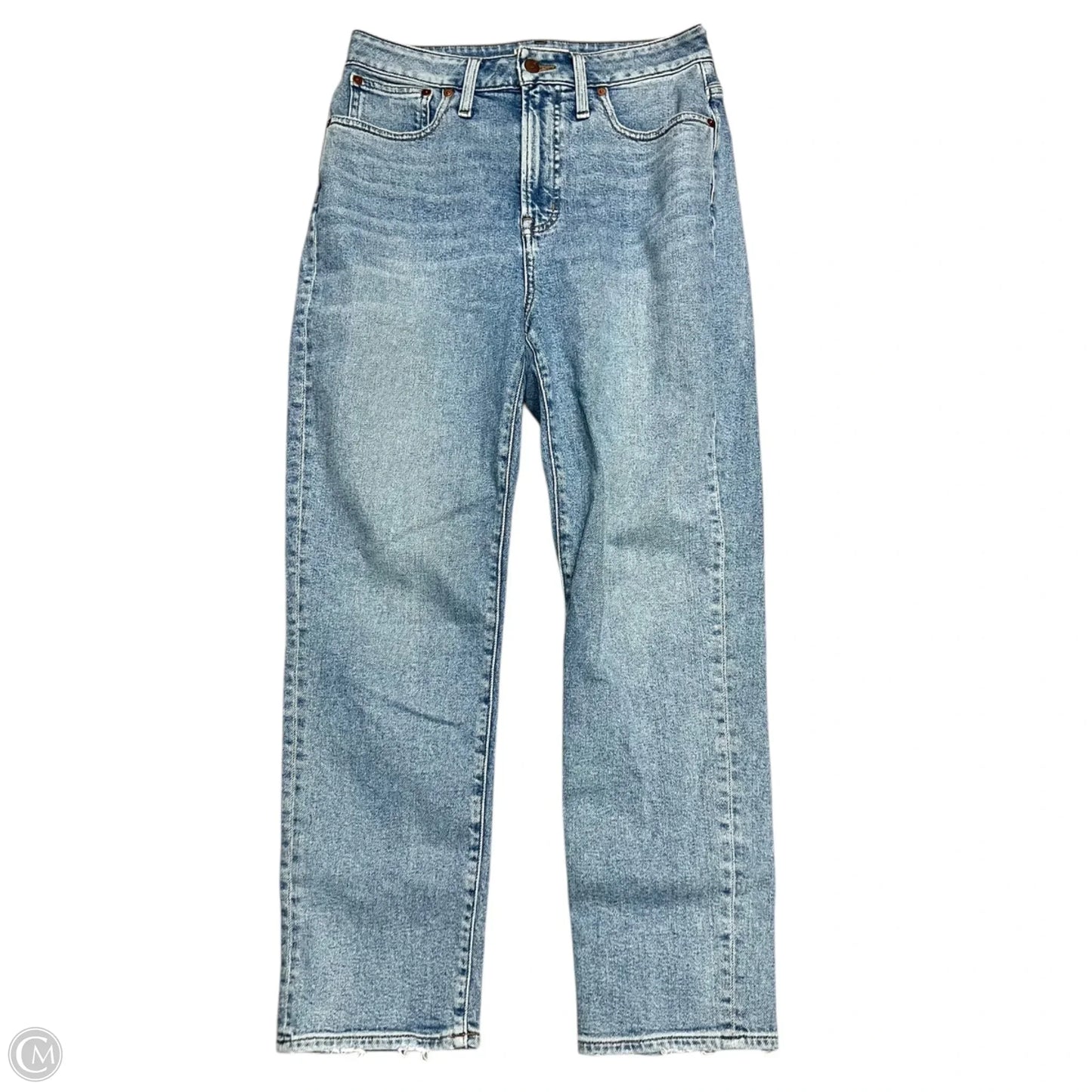 Jeans Straight By Madewell In Blue Denim, Size: 6