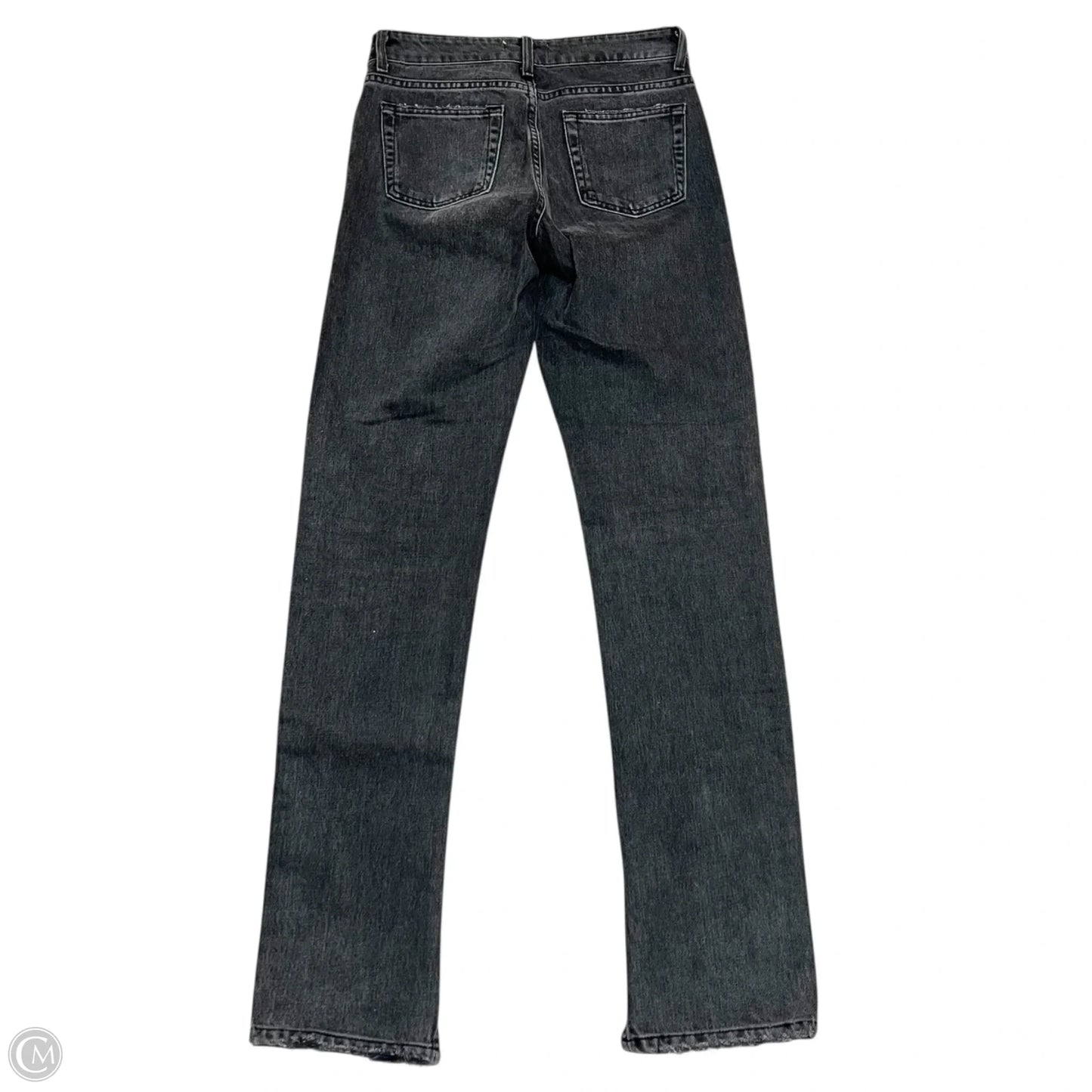 Jeans Straight By Zara In Grey Denim, Size: 4