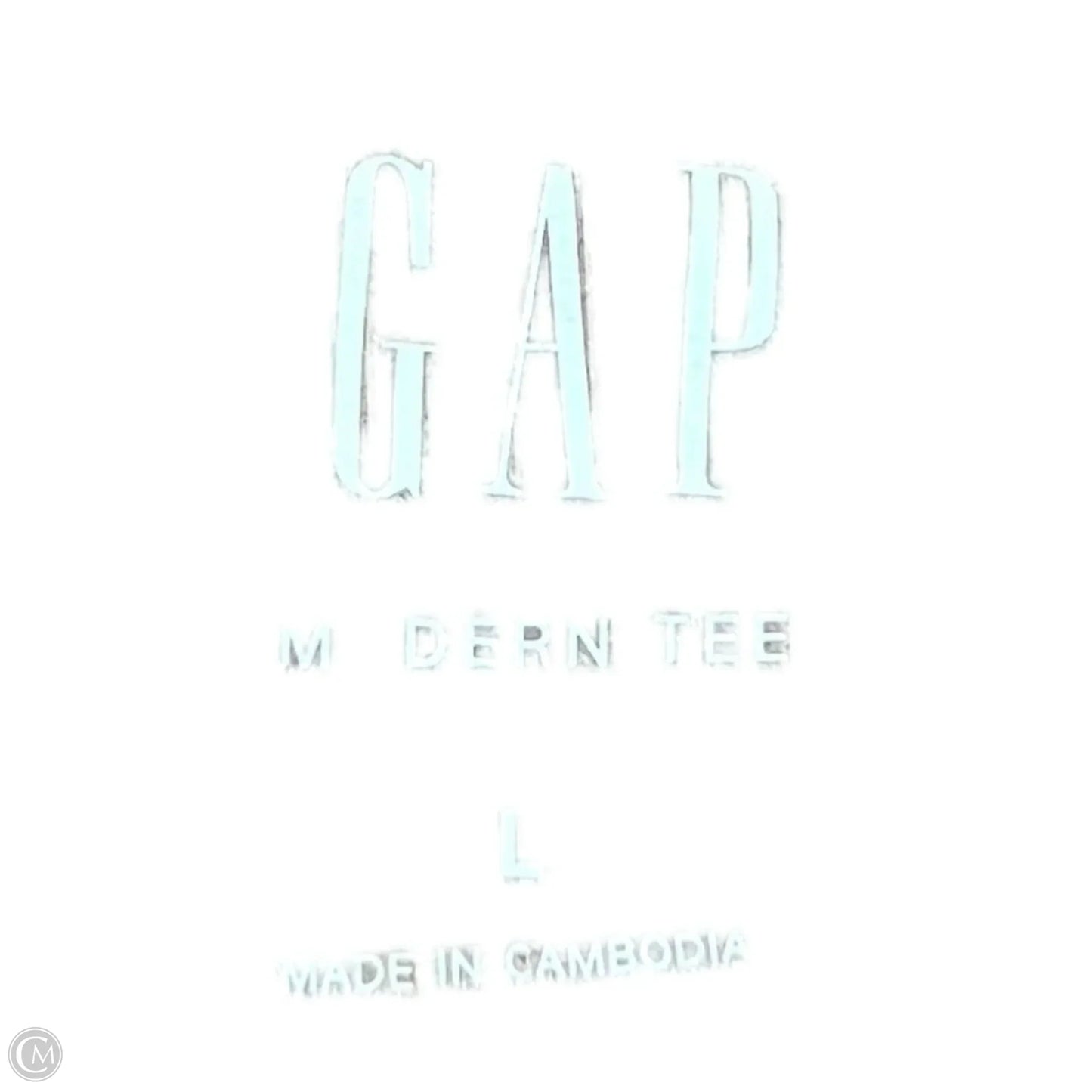 Top Long Sleeve Basic By Gap In Tan, Size: L