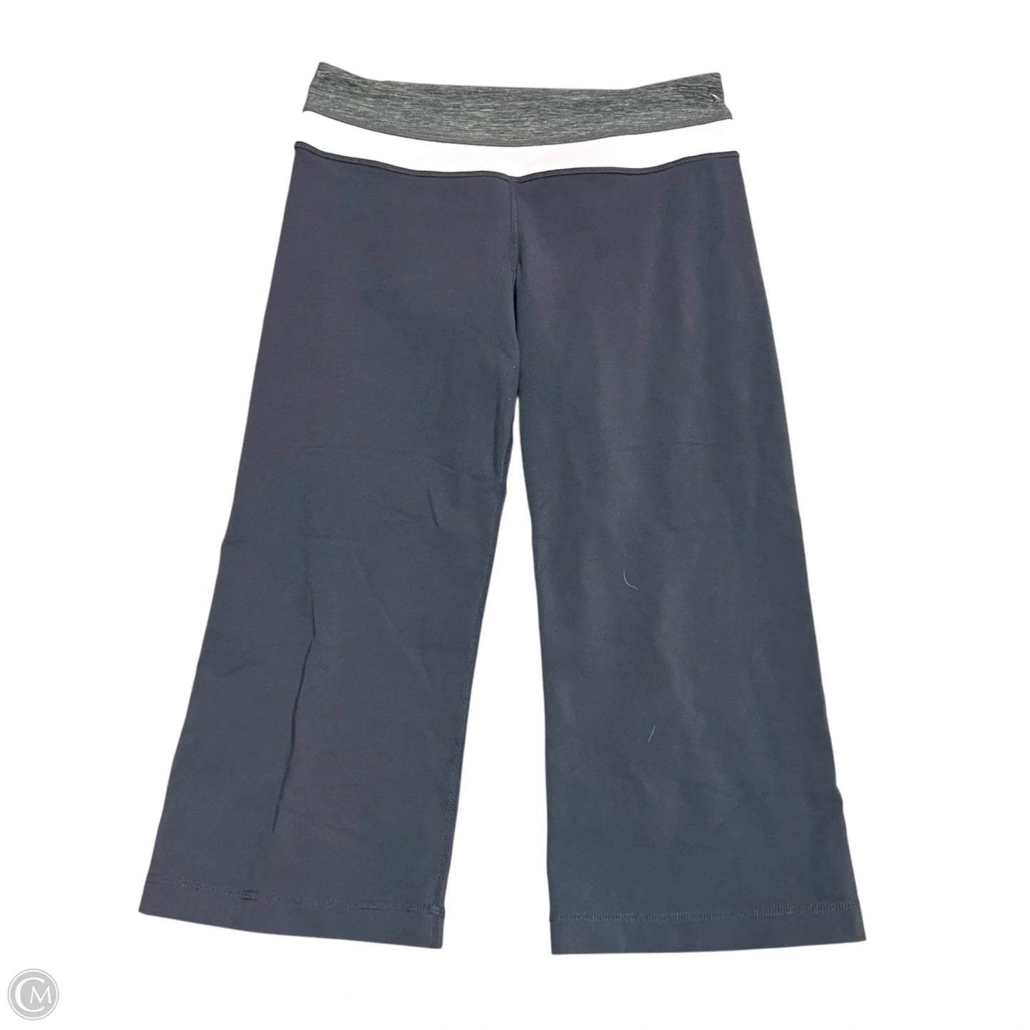 Athletic Capris By Lululemon In Grey & Pink, Size: 6