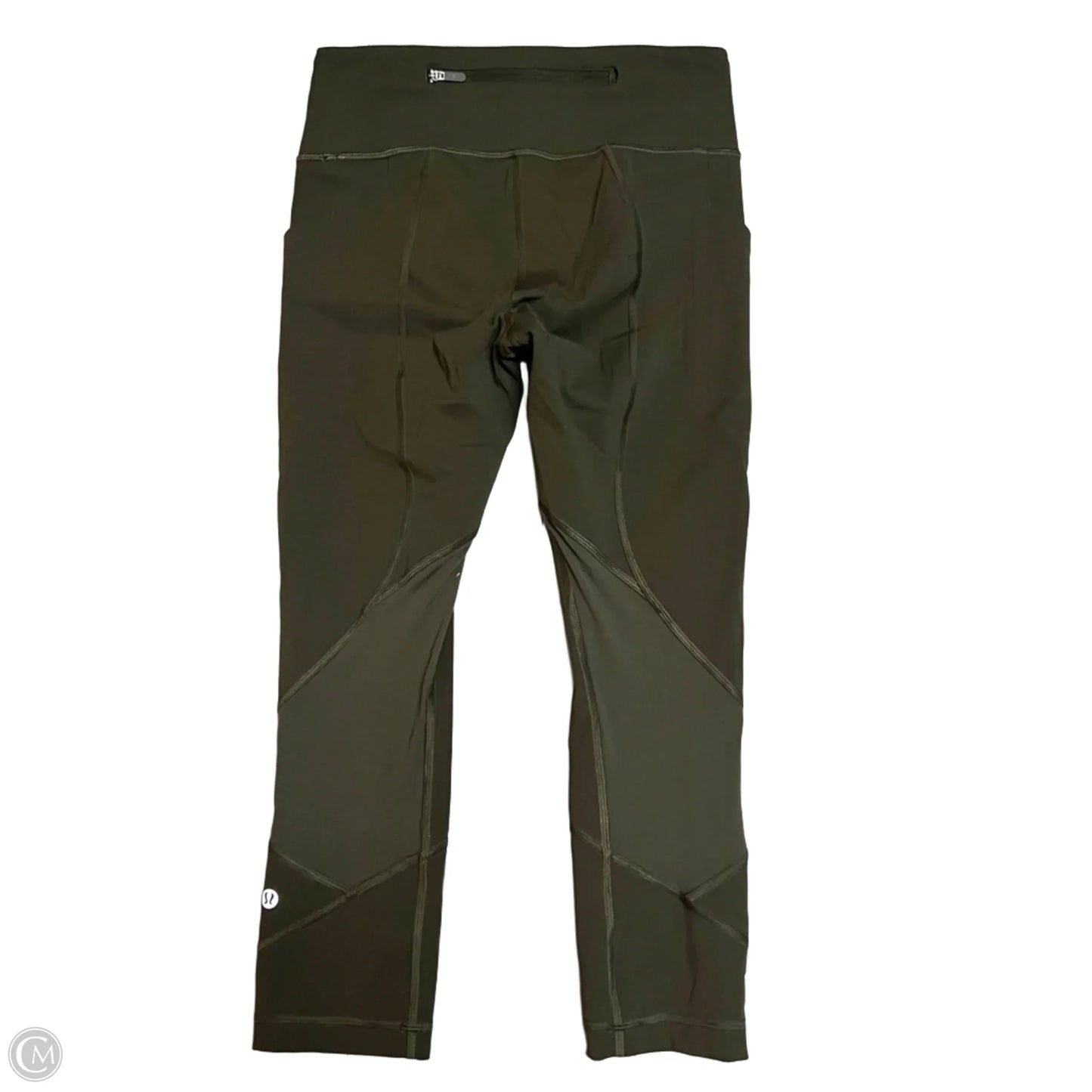 Athletic Capris By Lululemon In Green, Size: 4