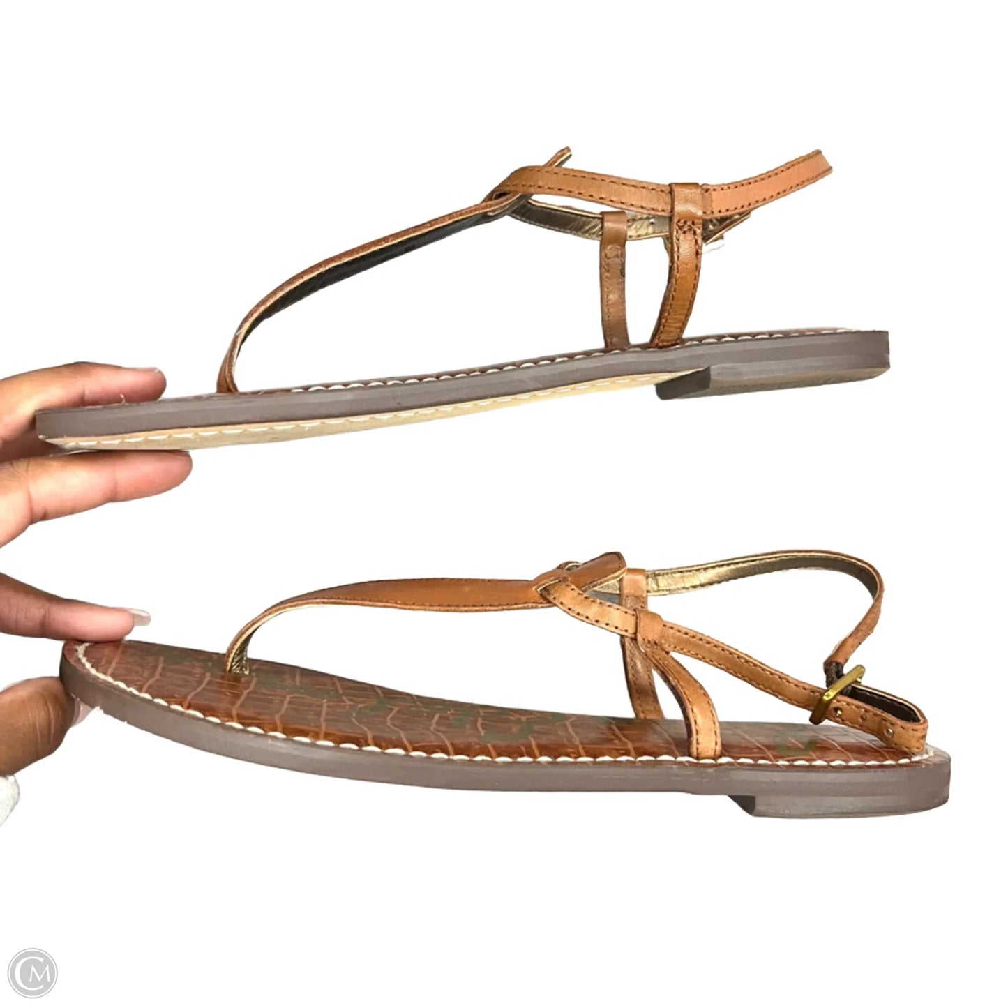 Sandals Flats By Sam Edelman In Brown, Size: 7