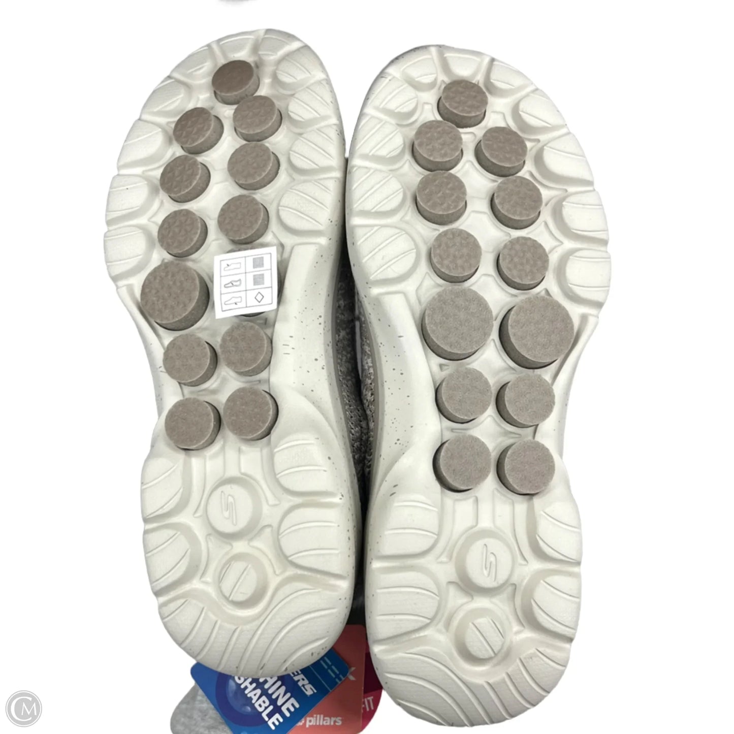 Shoes Athletic By Skechers In Taupe, Size: 7