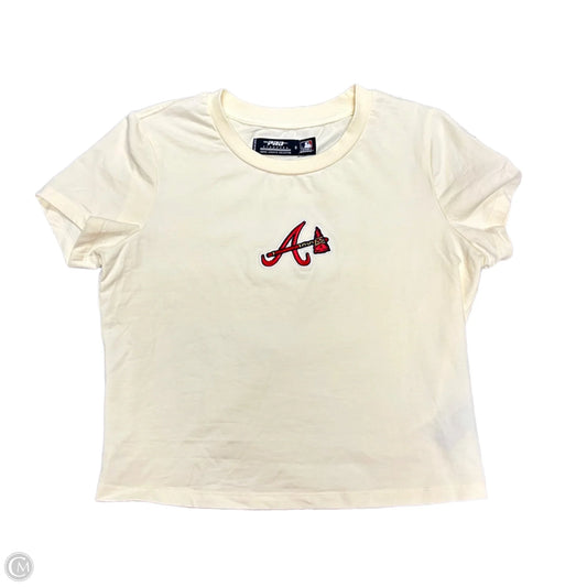 Top Short Sleeve By Pro Standard In Cream, Size: S