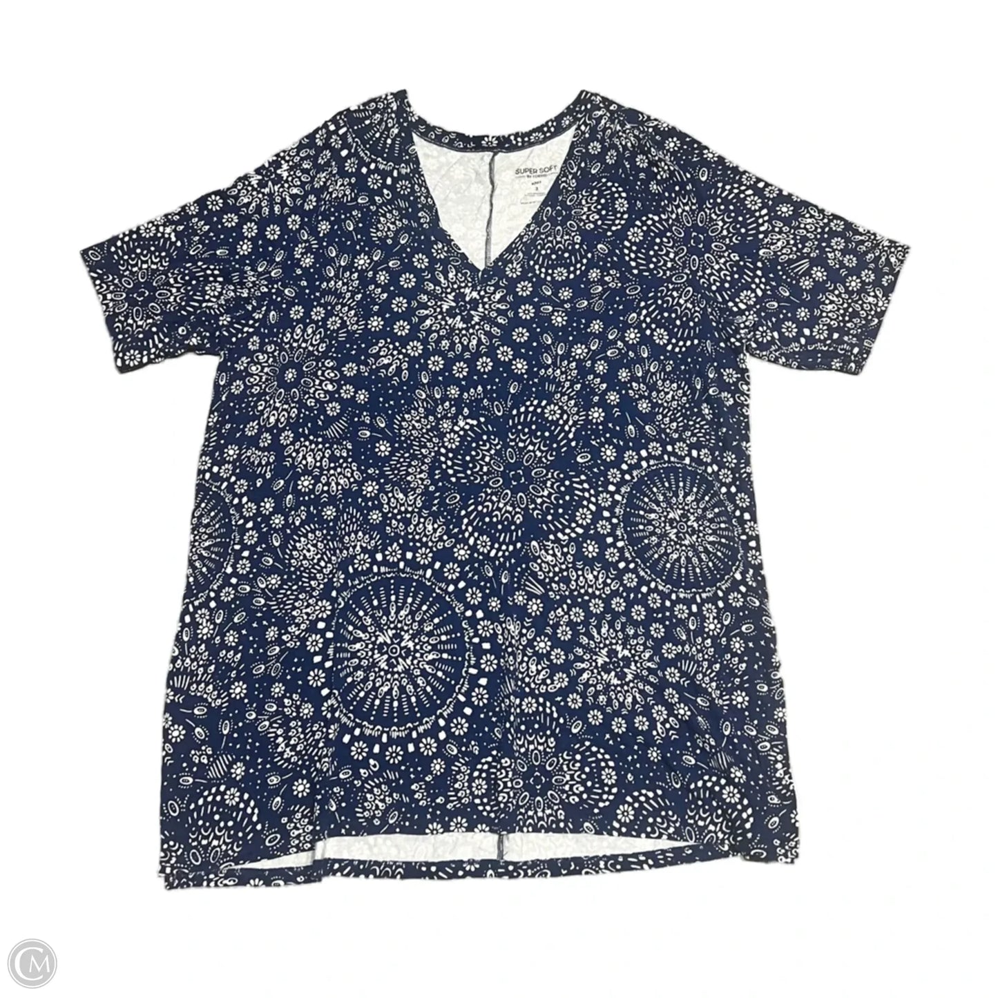 Top Short Sleeve By Torrid In Blue, Size: 3x