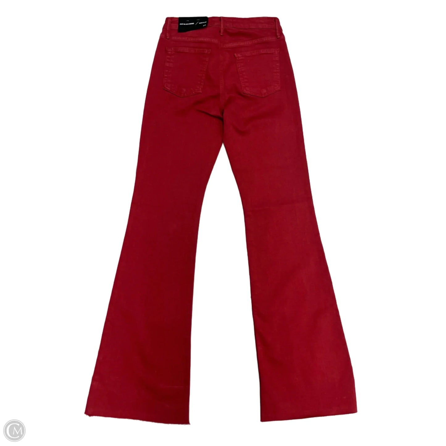 Jeans Flared By Just Black In Red Denim, Size: 4