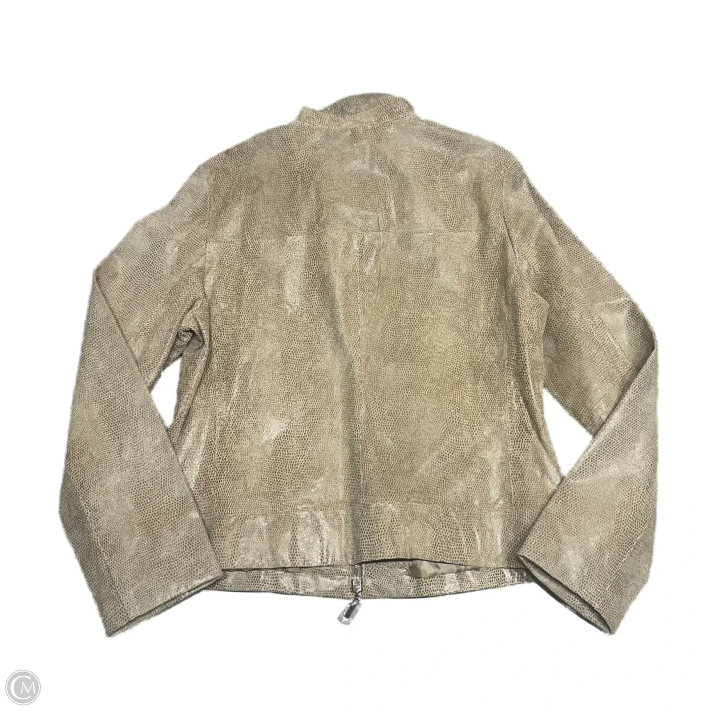 Jacket Leather By Jlc New York In Tan, Size: L