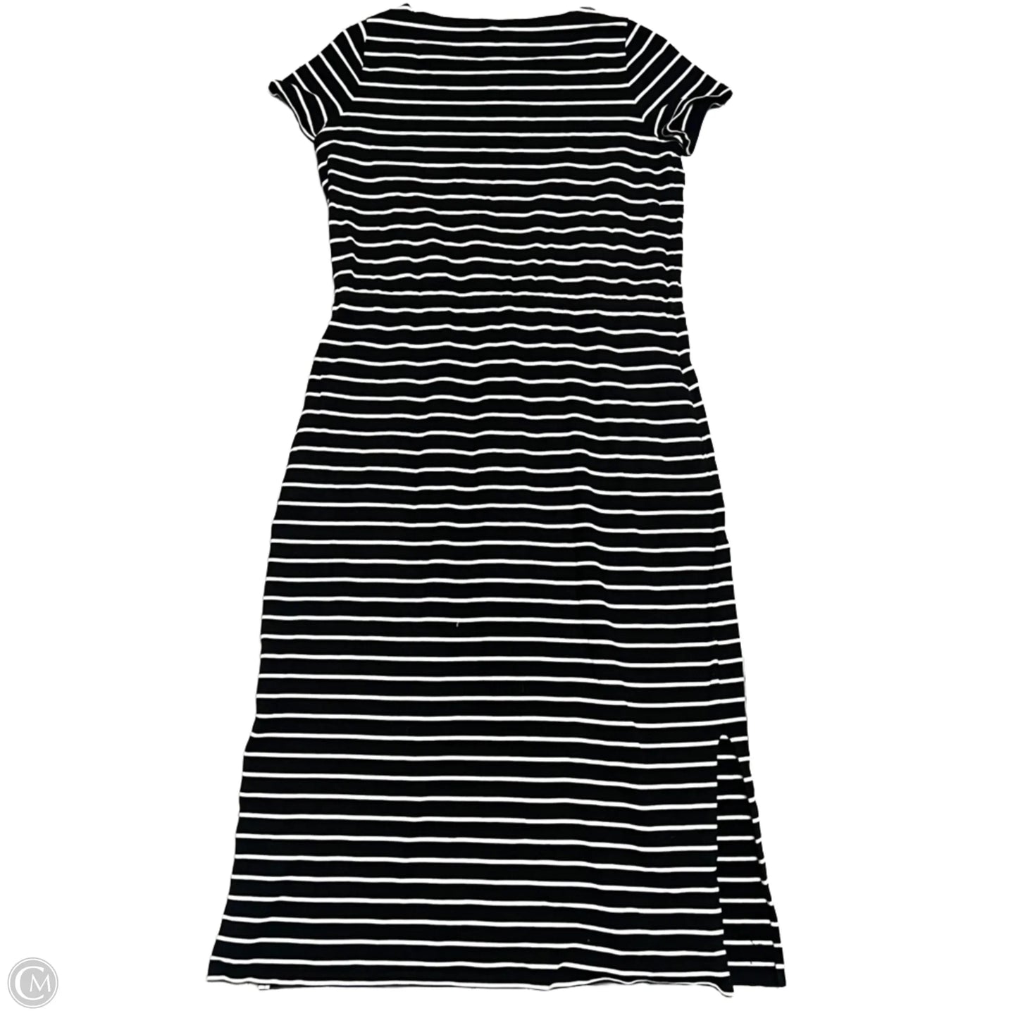 Dress Casual Maxi By Talbots In Black & White, Size: 1x