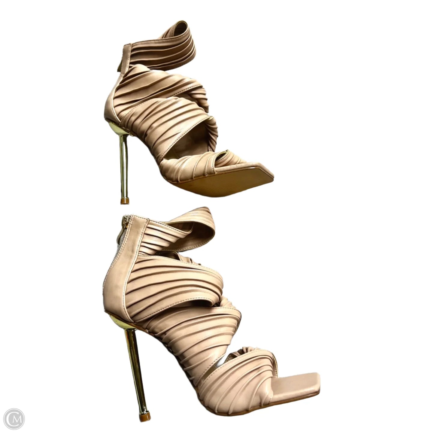 Sandals Heels Stiletto By Lemonade In Tan, Size: 7