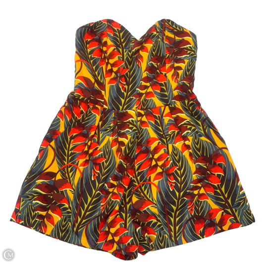 Romper By Molly Bracken In Red & Yellow, Size: M