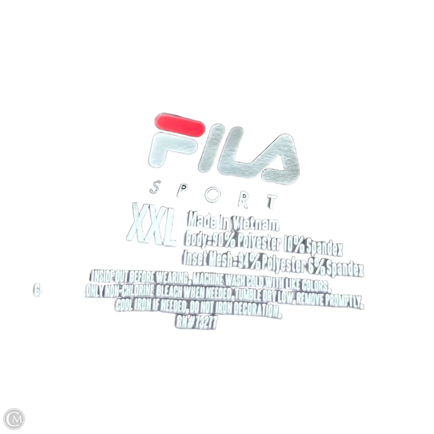 Athletic Top Long Sleeve Crewneck By Fila In Black, Size: Xxl