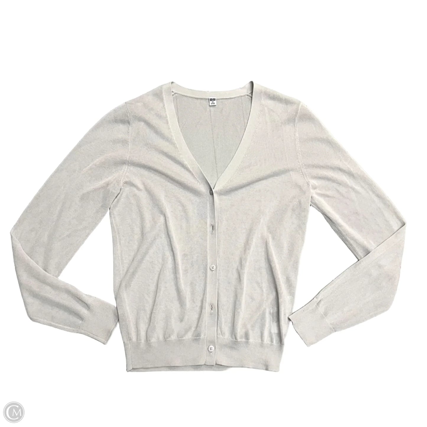 Sweater Cardigan By Uniqlo In Grey, Size: Xs