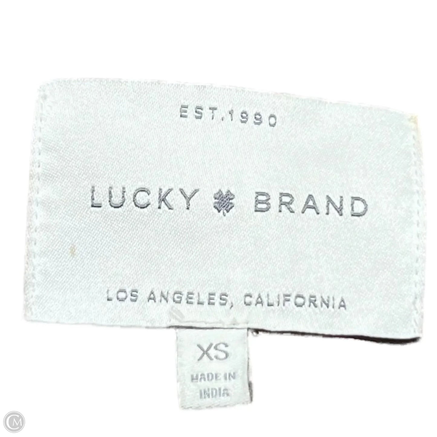 Jacket Moto By Lucky Brand In Tan, Size: Xs