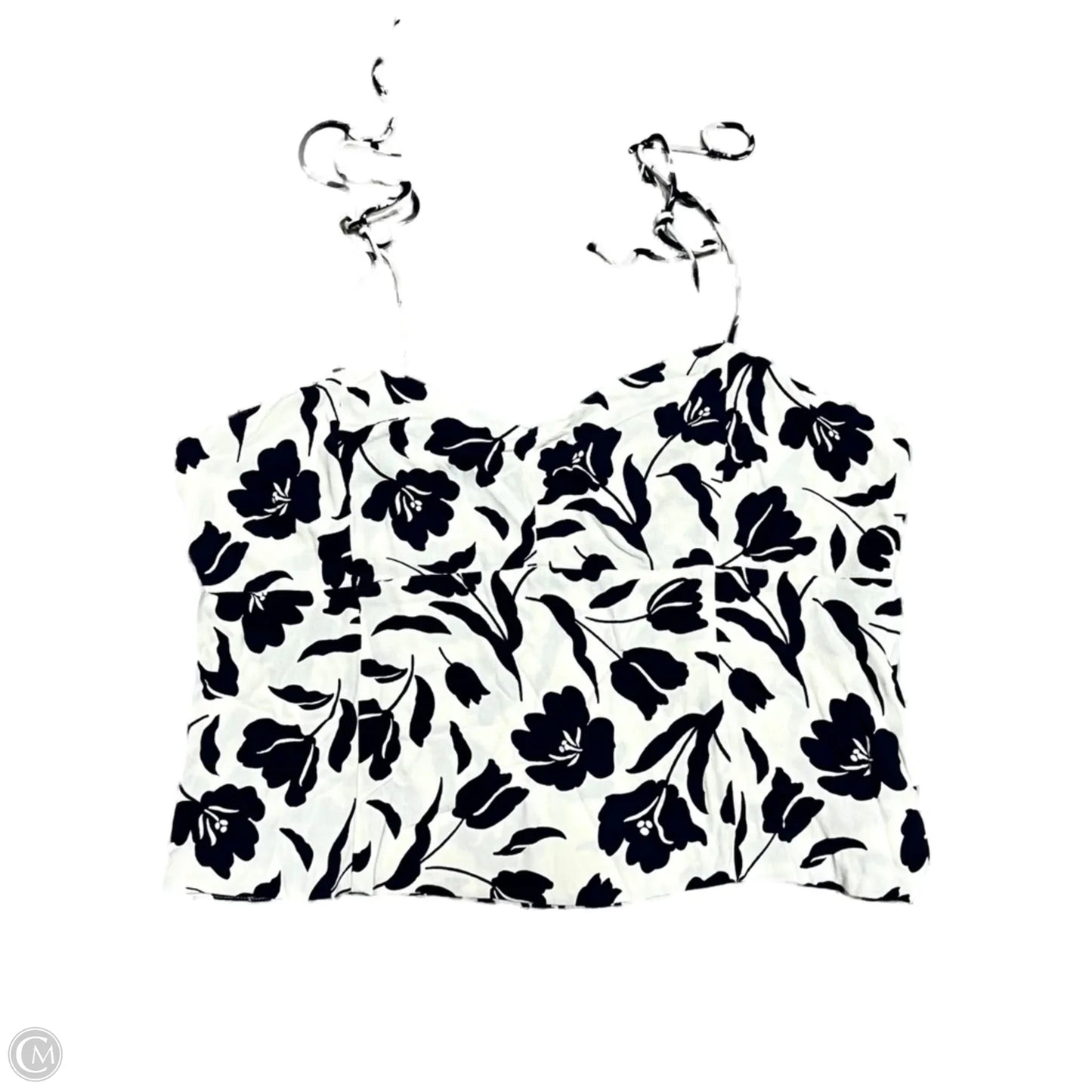 Top Sleeveless By Old Navy In Blue & Cream, Size: Xl