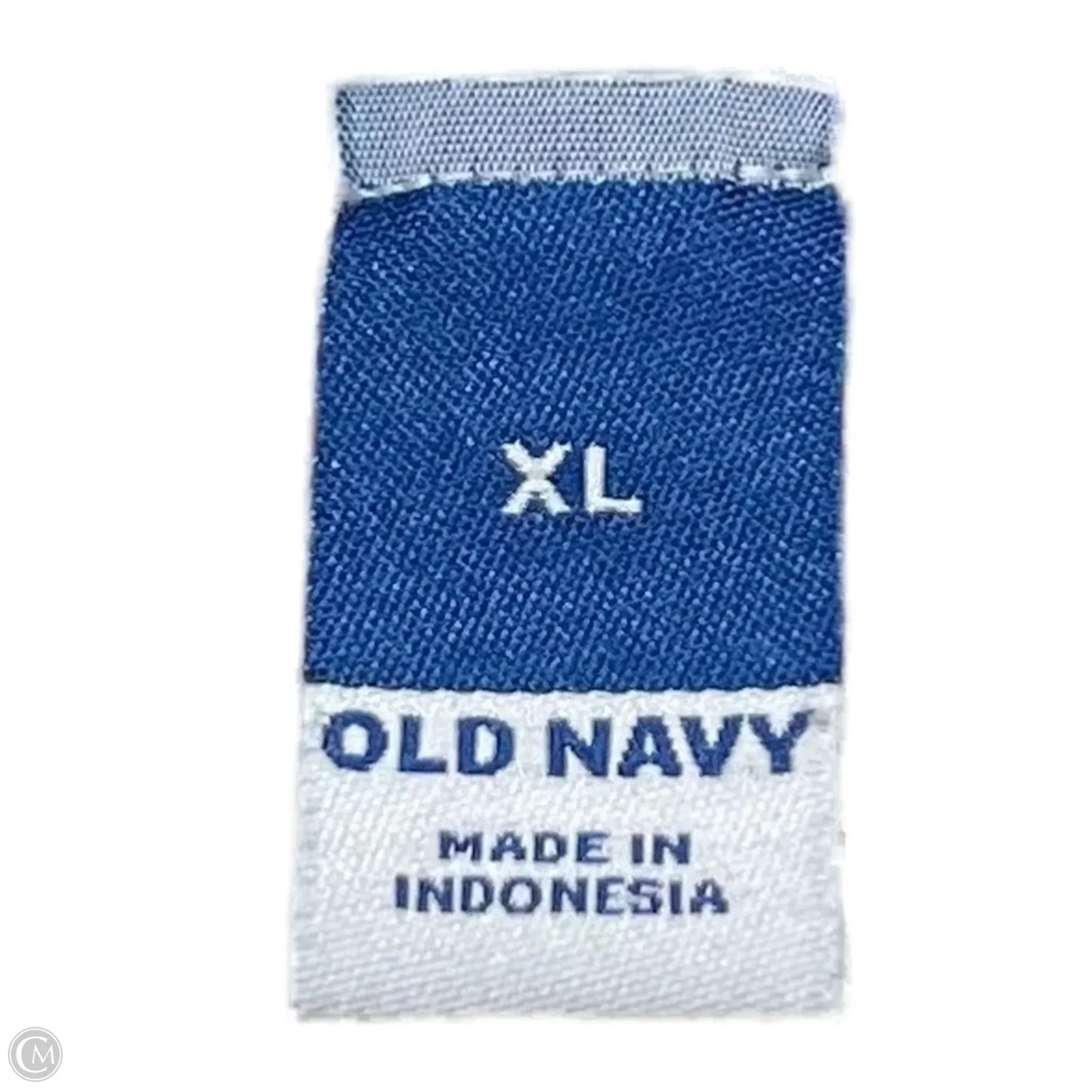 Top Sleeveless By Old Navy In Blue & Cream, Size: Xl