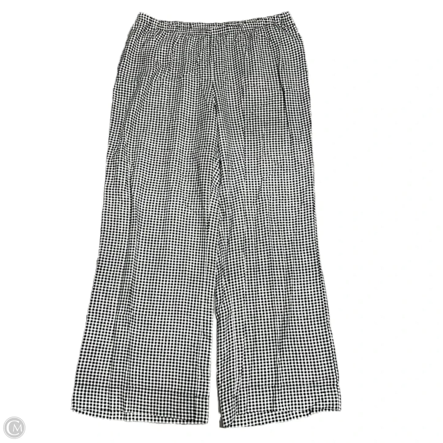Pants Linen By A New Day In Black & White, Size: 12