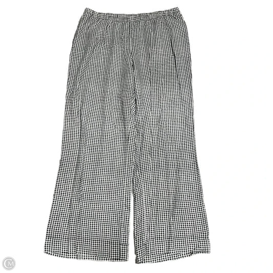 Pants Linen By A New Day In Black & White, Size: 12