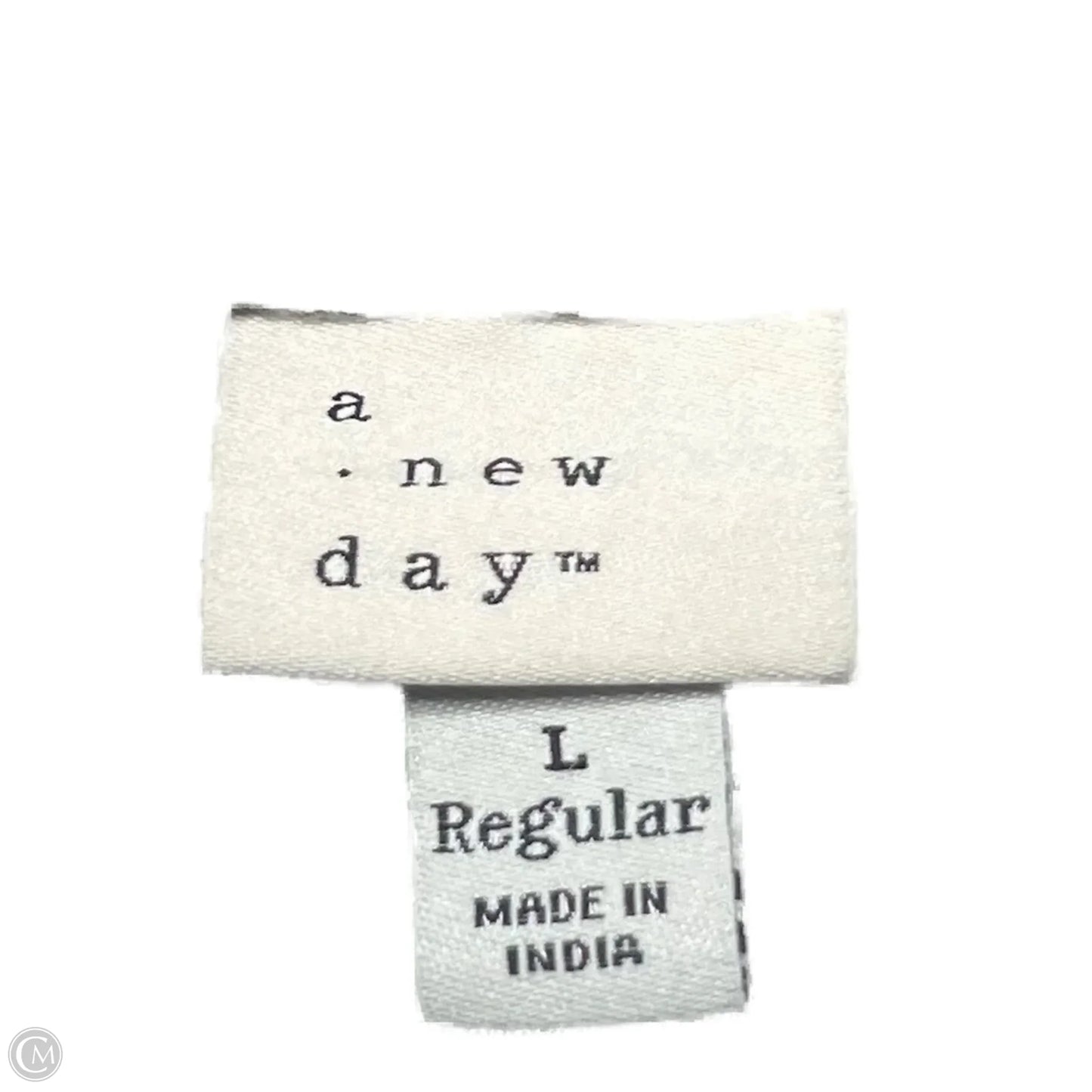 Pants Linen By A New Day In Black & White, Size: 12