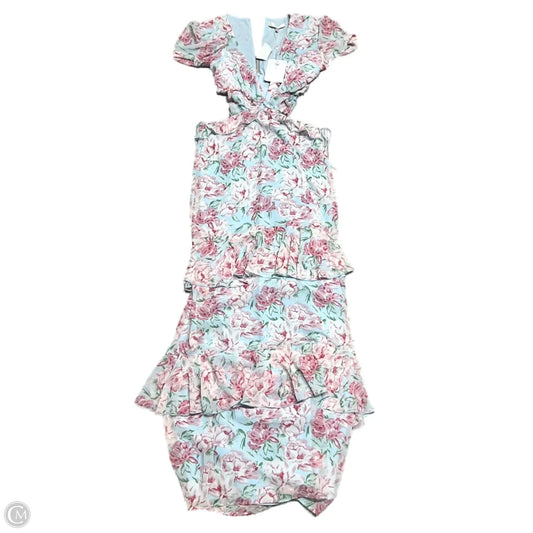 Dress Party Long By Wayf In Blue & Pink, Size: M