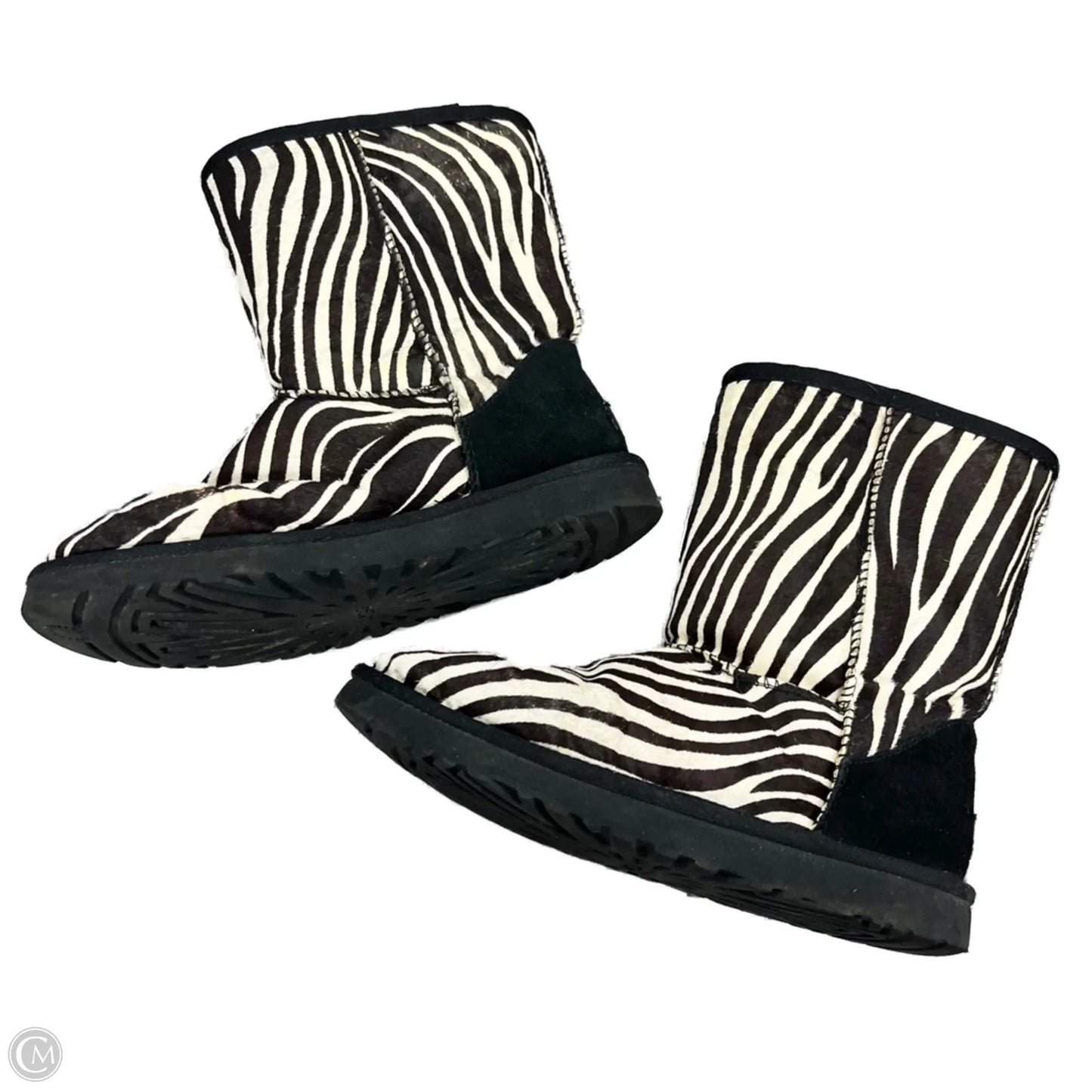 Boots Designer By Ugg In Zebra Print, Size: 8