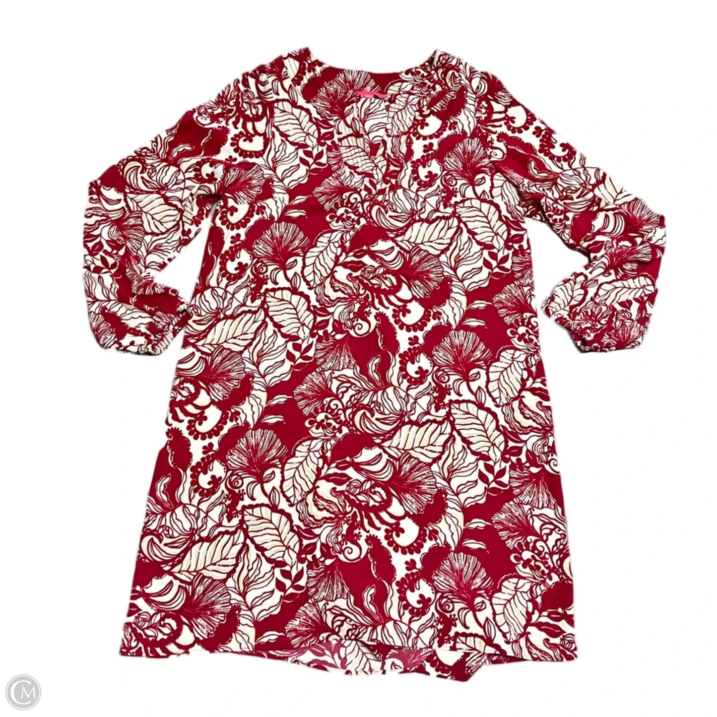 Dress Designer By Lilly Pulitzer In Red & Tan, Size: S