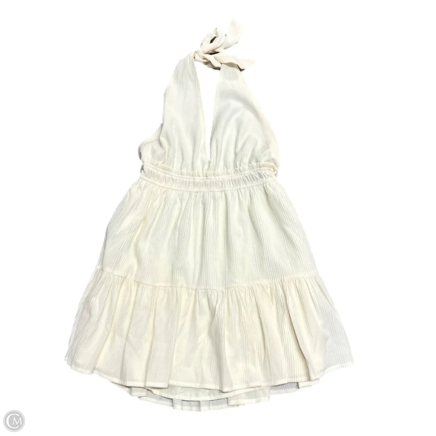 Dress Casual Short By Forever 21 In Cream, Size: L