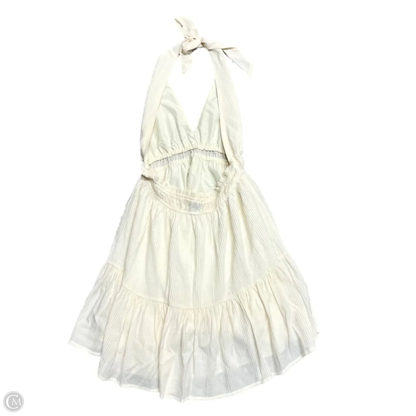 Dress Casual Short By Forever 21 In Cream, Size: L