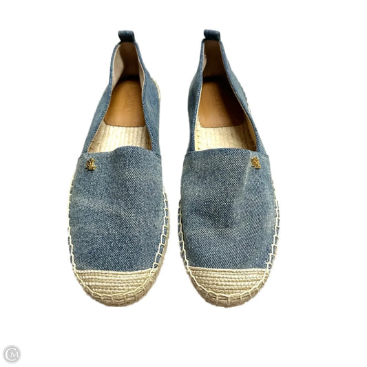 Shoes Flats By Lauren By Ralph Lauren In Blue Denim, Size: 7.5