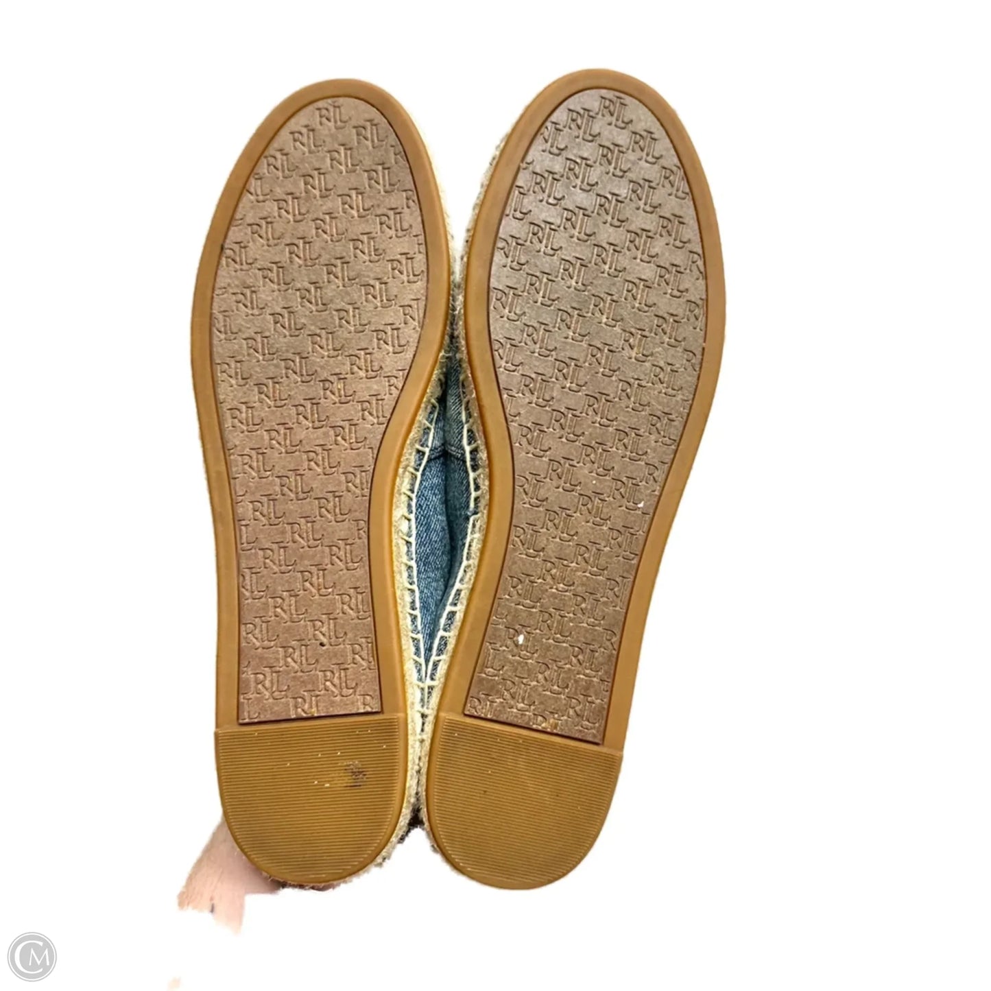 Shoes Flats By Lauren By Ralph Lauren In Blue Denim, Size: 7.5
