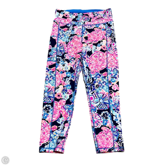 Pants Designer By Lilly Pulitzer In Blue & Pink, Size: L