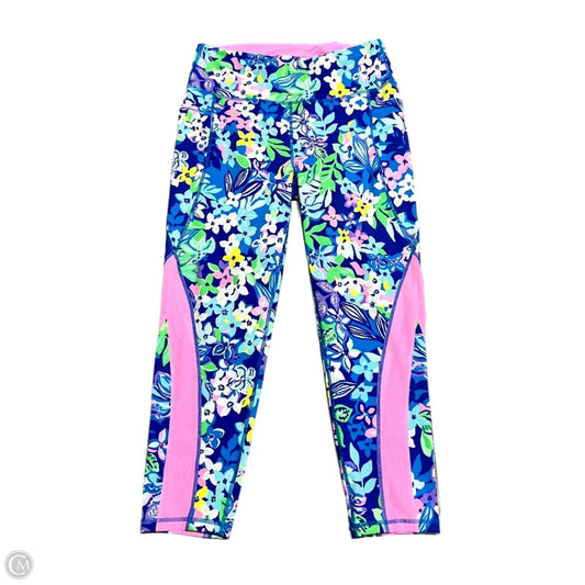 Pants Designer By Lilly Pulitzer In Blue & Pink, Size: L