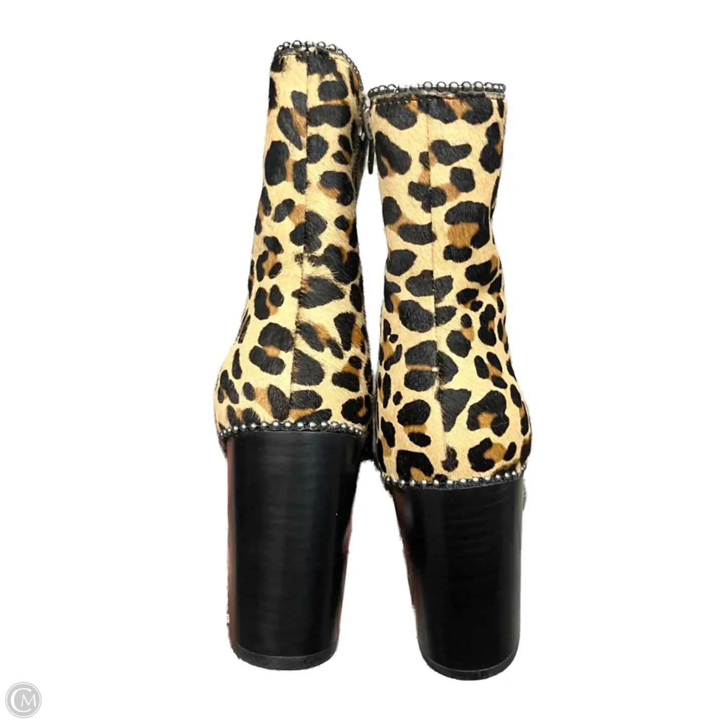 Boots Designer By Coach In Leopard Print, Size: 7