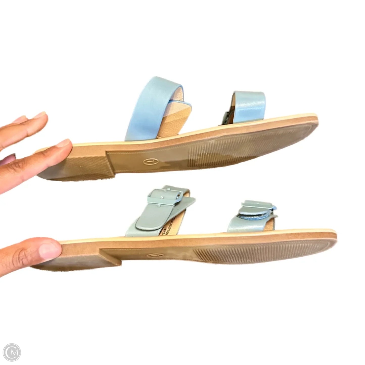 Sandals Flats By A New Day In Blue, Size: 7