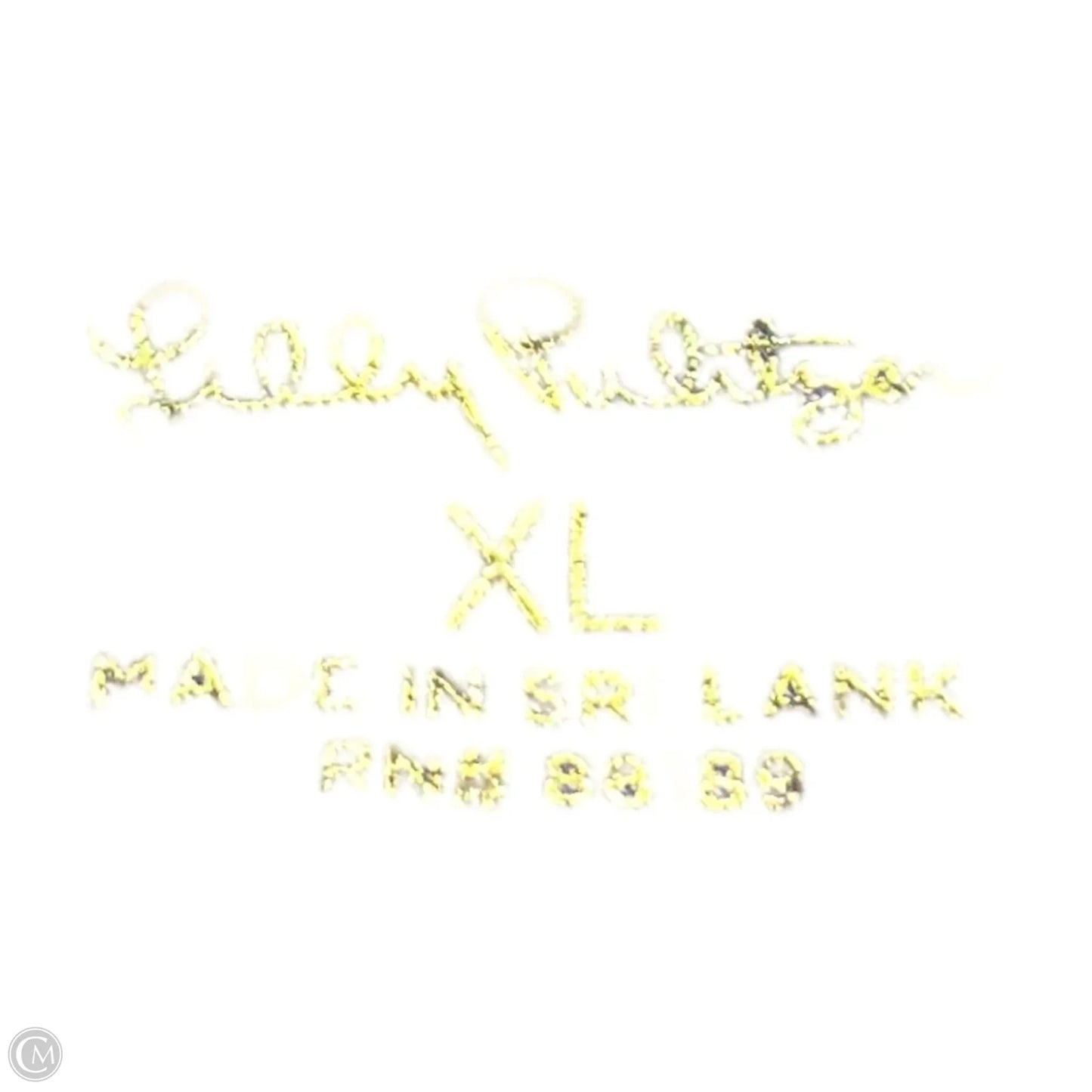 Top Sleeveless Designer By Lilly Pulitzer In Blue, Size: Xl