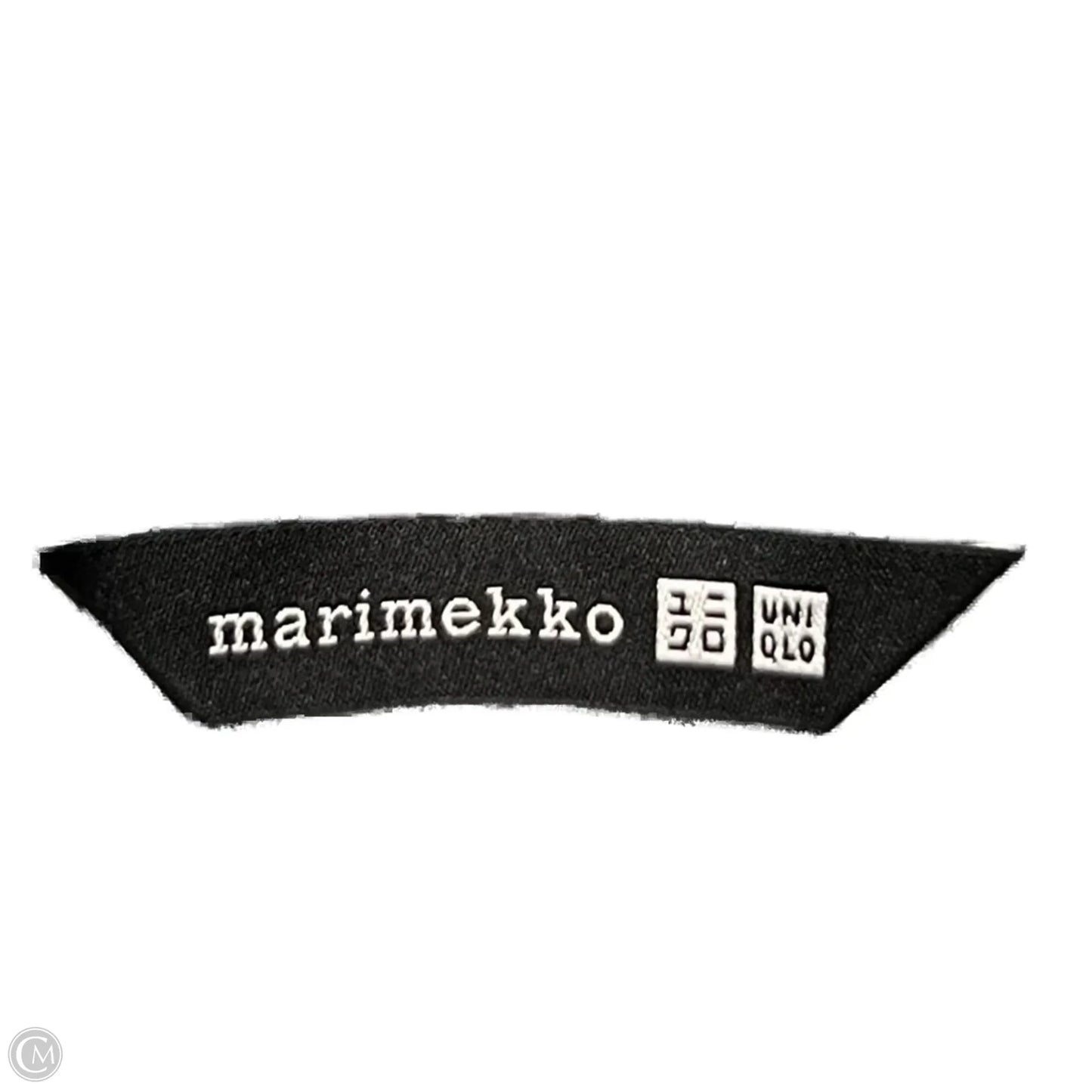 Top Short Sleeve By Marimekko In Green & White, Size: L