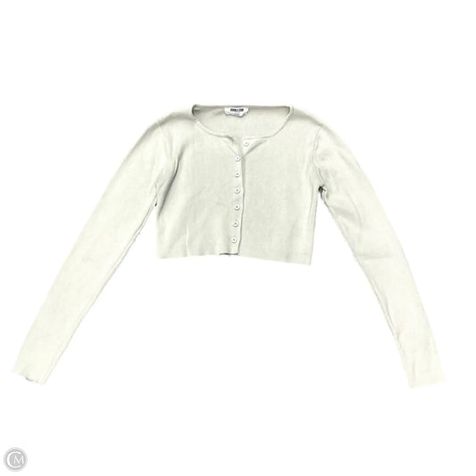 Sweater Cardigan By Double Zero In Grey, Size: S