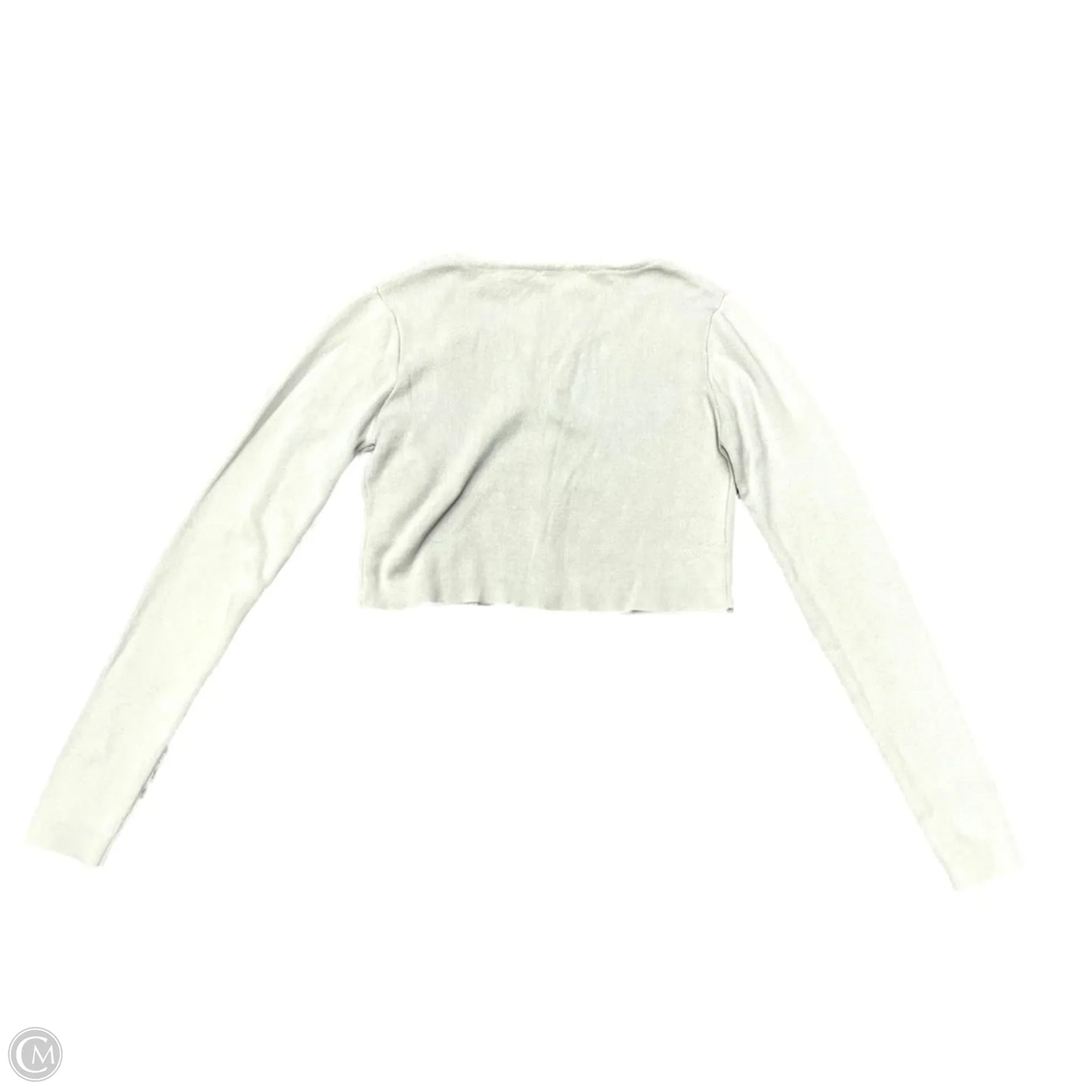 Sweater Cardigan By Double Zero In Grey, Size: S