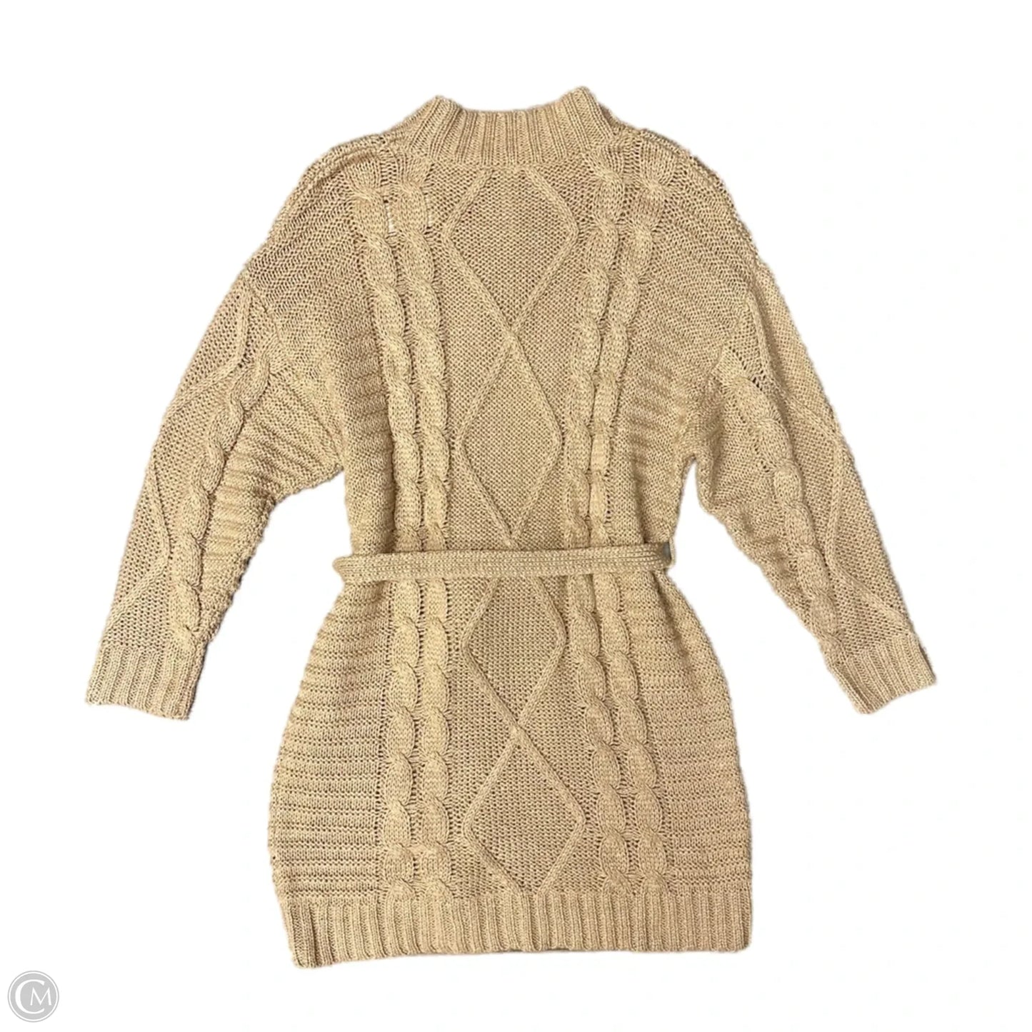 Dress Sweater By Amadi In Tan, Size: M
