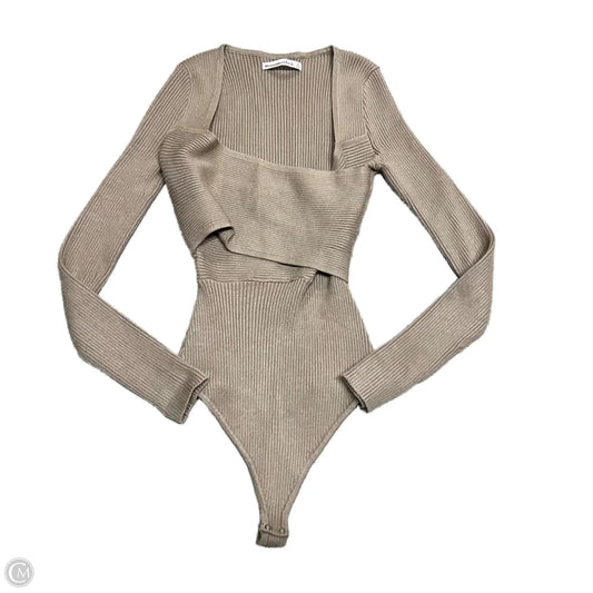 Bodysuit By Abercrombie And Fitch In Taupe, Size: S