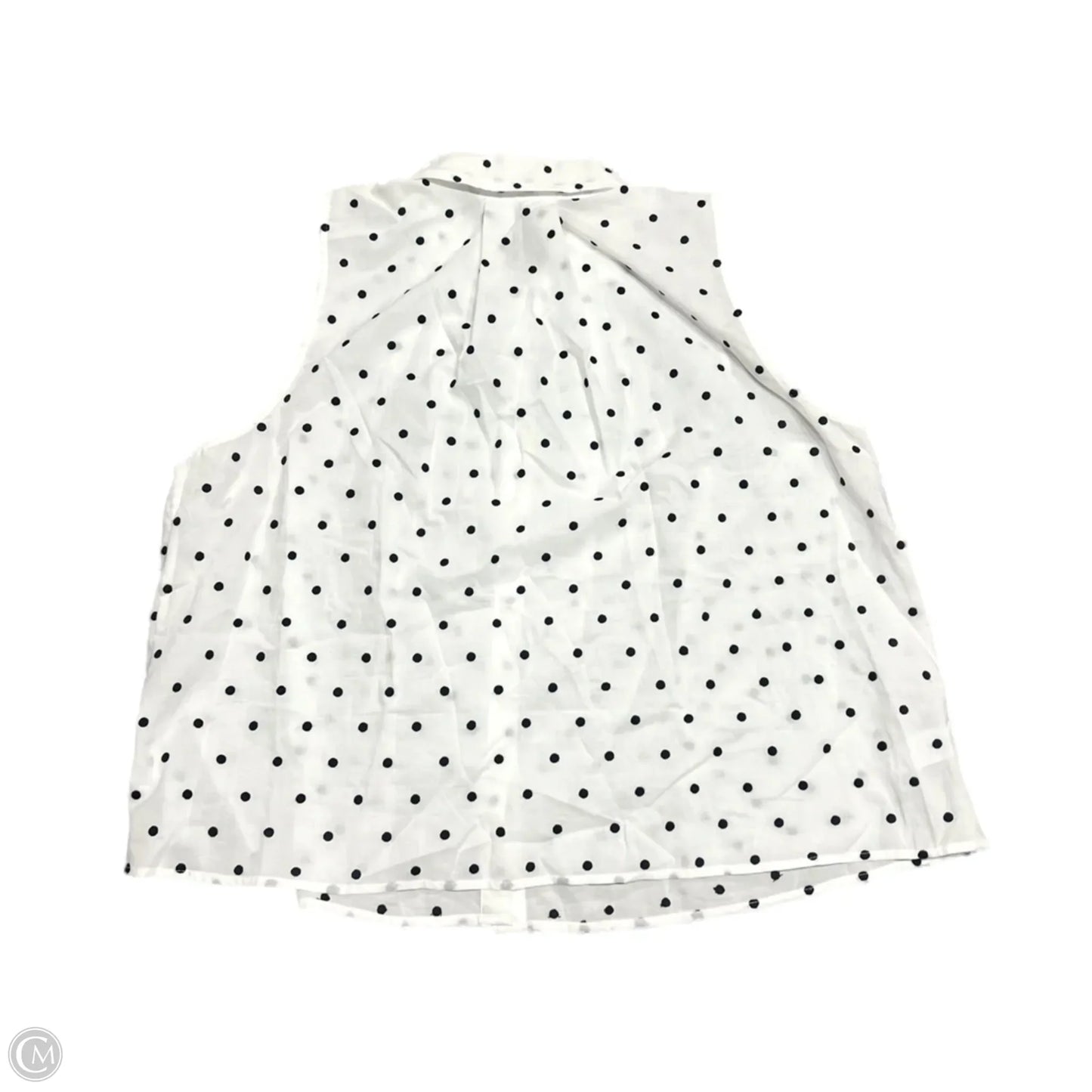Top Sleeveless By Loft In Polkadot Pattern, Size: Xl