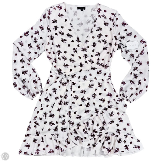 Dress Casual Short By 1.state In Cream & Purple, Size: S