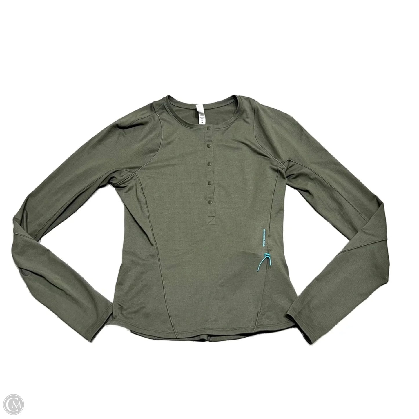 Athletic Top Long Sleeve Crewneck By Lululemon In Green, Size: S