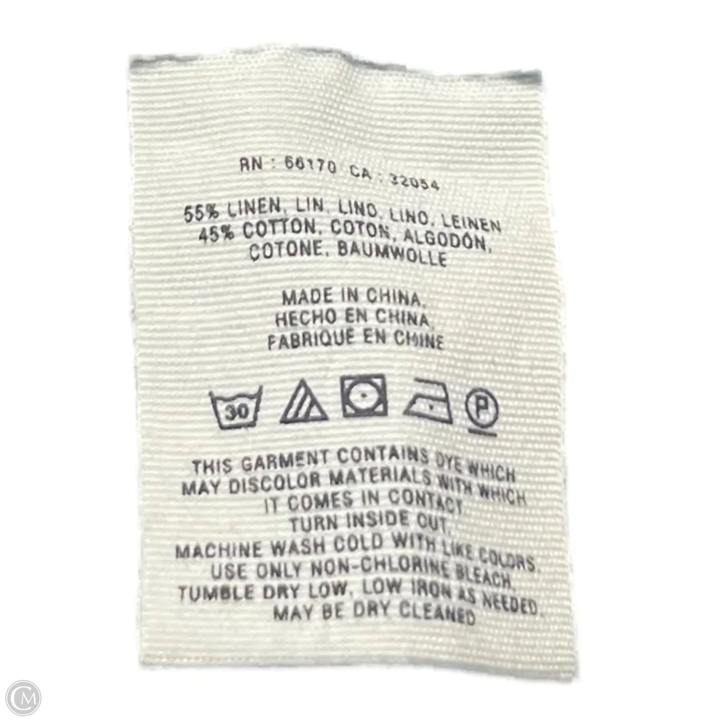 Pants Linen By Pilcro In Blue, Size: 2