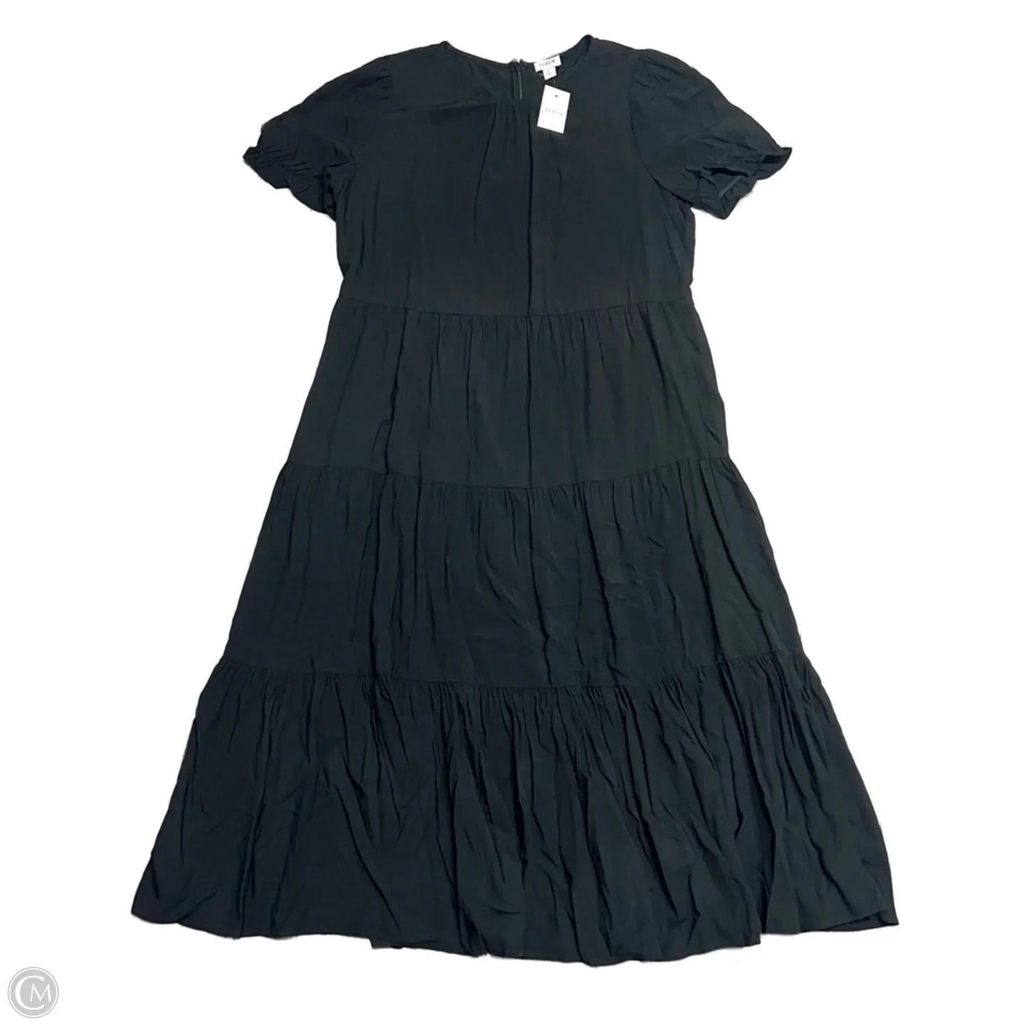 Dress Casual Maxi By J. Crew In Black, Size: L