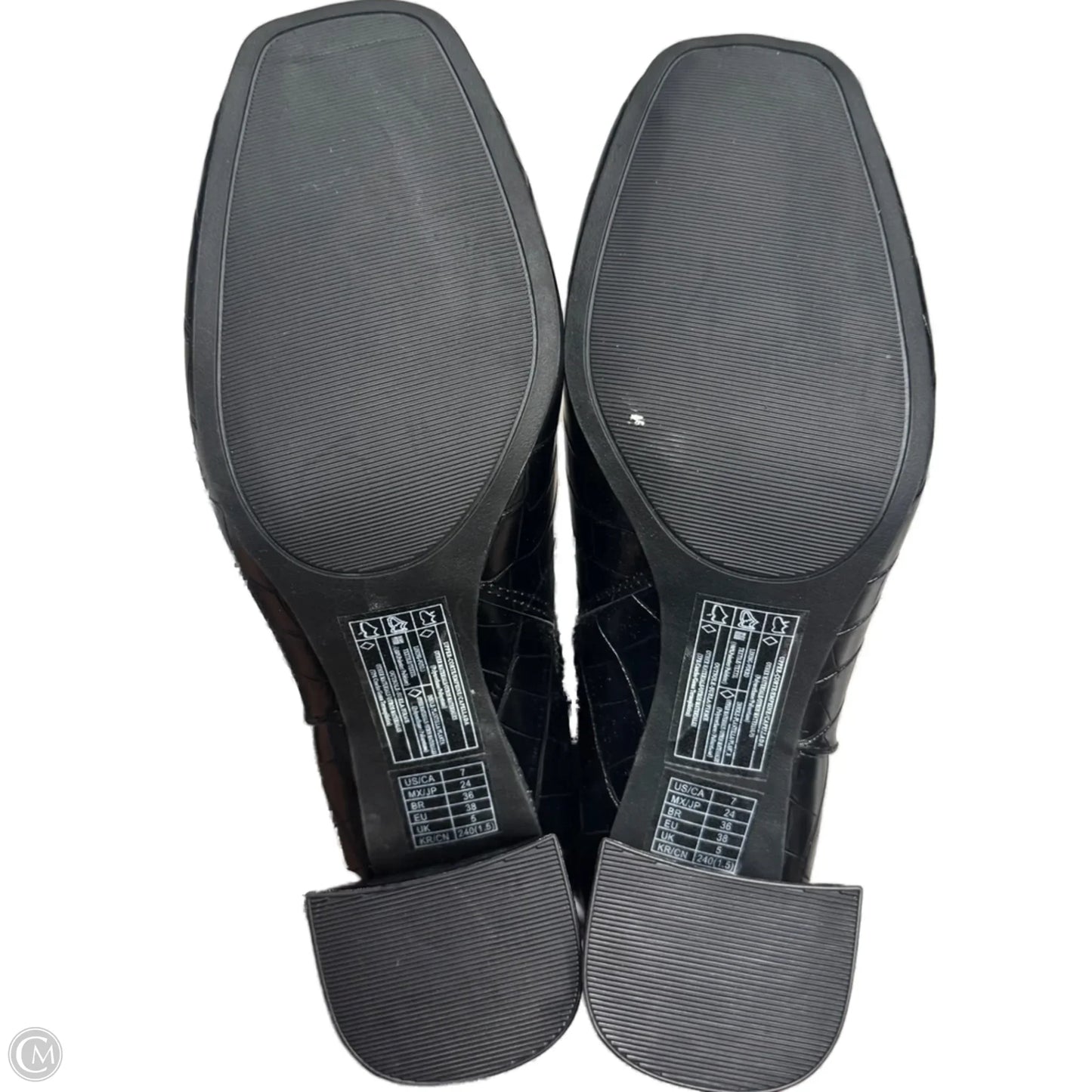 Boots Knee Heels By Forever 21 In Black, Size: 7