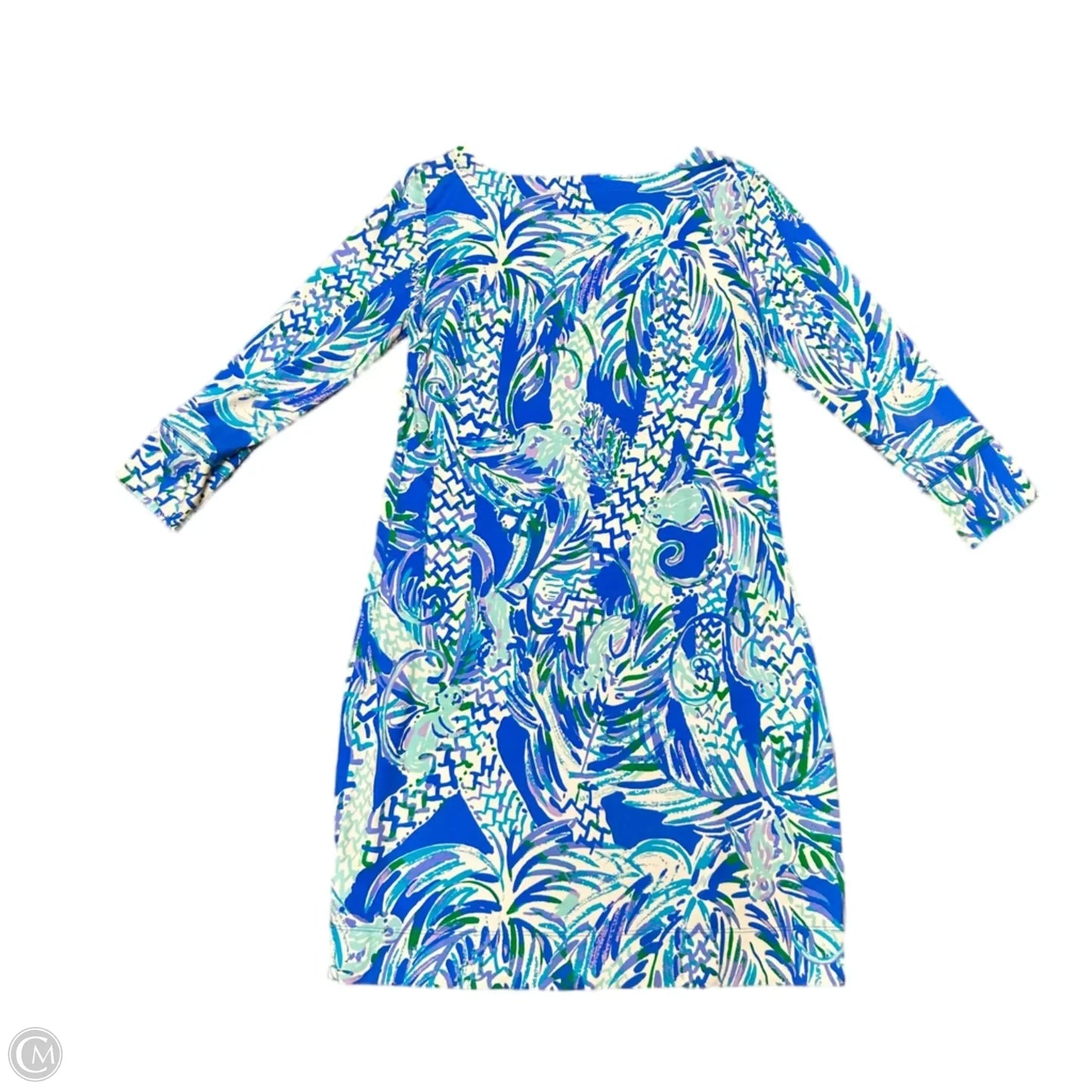 Dress Designer By Lilly Pulitzer In Blue & White, Size: S