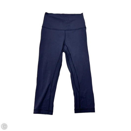 Athletic Capris By Lululemon In Blue, Size: 4