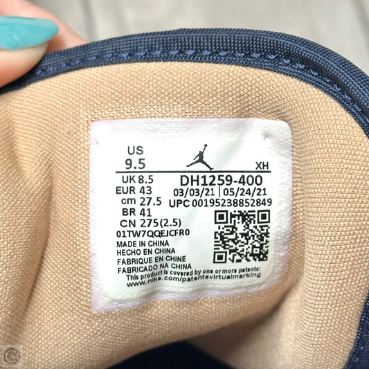 Shoes Luxury Designer By Jordan In Blue & Tan, Size: 11